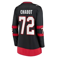 Fanatics pour femmes Thomas Chabot Noir Maillot d'échappée à domicile des Sénateurs d'Ottawa