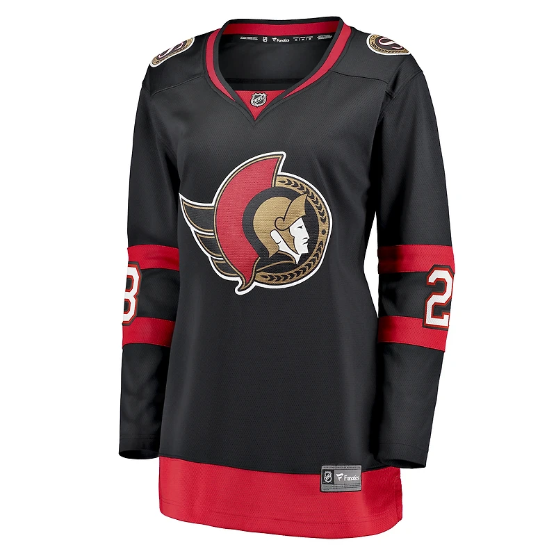 Fanatics pour femmes Travis Hamonic, joueur échappé à domicile des Sénateurs d'Ottawa, noir - Maillot