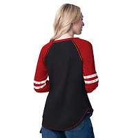 T-shirt à manches longues noir G-III 4Her pour femme de Carl Banks, gagnant des Sénateurs d'Ottawa