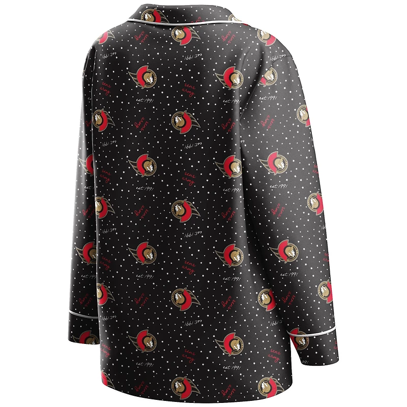V117415 SNATRS NOIR FA21 ENSEMBLE PYJAMA FEMME BEDLADSLP