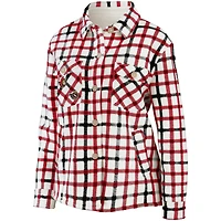 Women's WEAR by Erin Andrews Oatmeal Ottawa Senators Plaid - Veste boutonnée