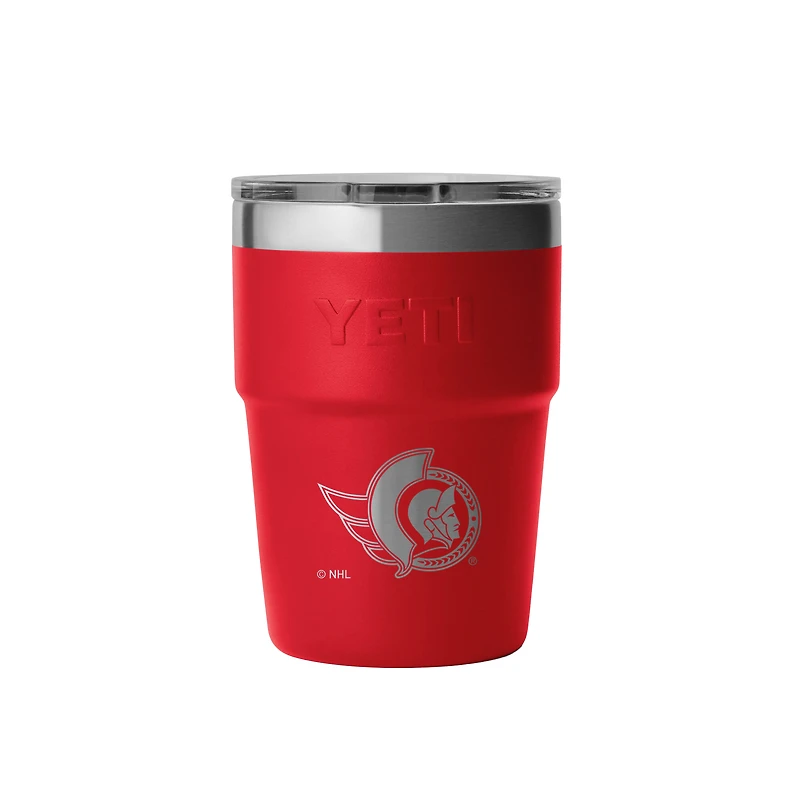 Gobelet empilable Rambler YETI des Sénateurs d'Ottawa de 473 ml avec couvercle Magslider