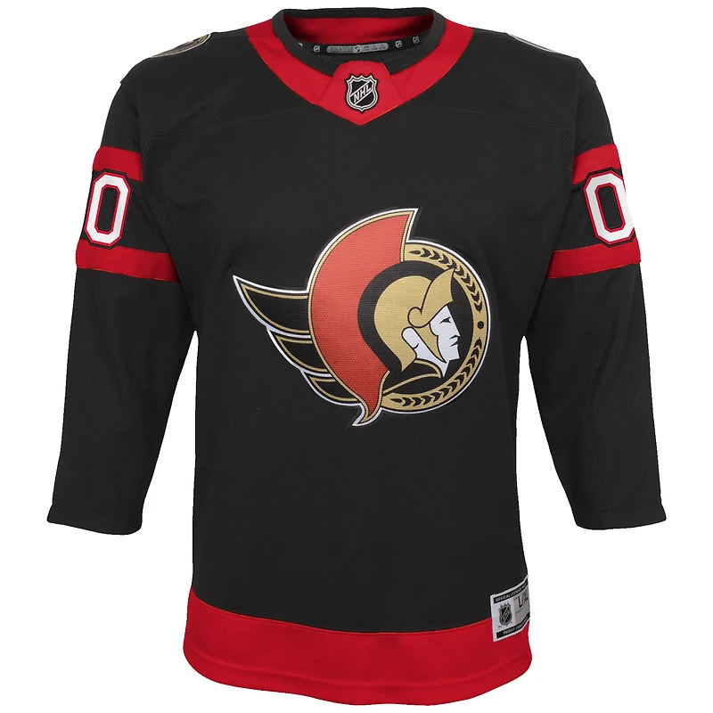 Youth Black Ottawa Senators 2020/21 Home - Premier Custom Jersey