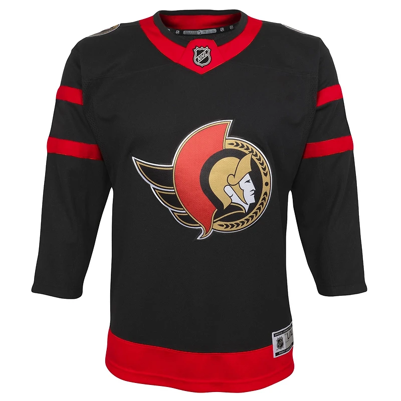 Jeunes Black Ottawa Senators Home - Maillot Premier