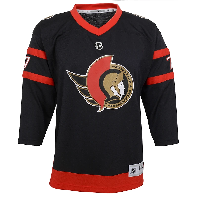 Youth Brady Tkachuk Black Ottawa Senators 2020/21 Home - Replica Player Jersey
