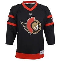 Youth Brady Tkachuk Black Ottawa Senators 2020/21 Home - Replica Player Jersey