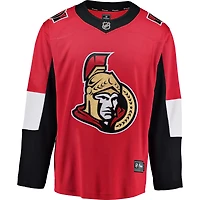 Youth Fanatics Red Ottawa Senators Home Breakaway - Blank Jersey