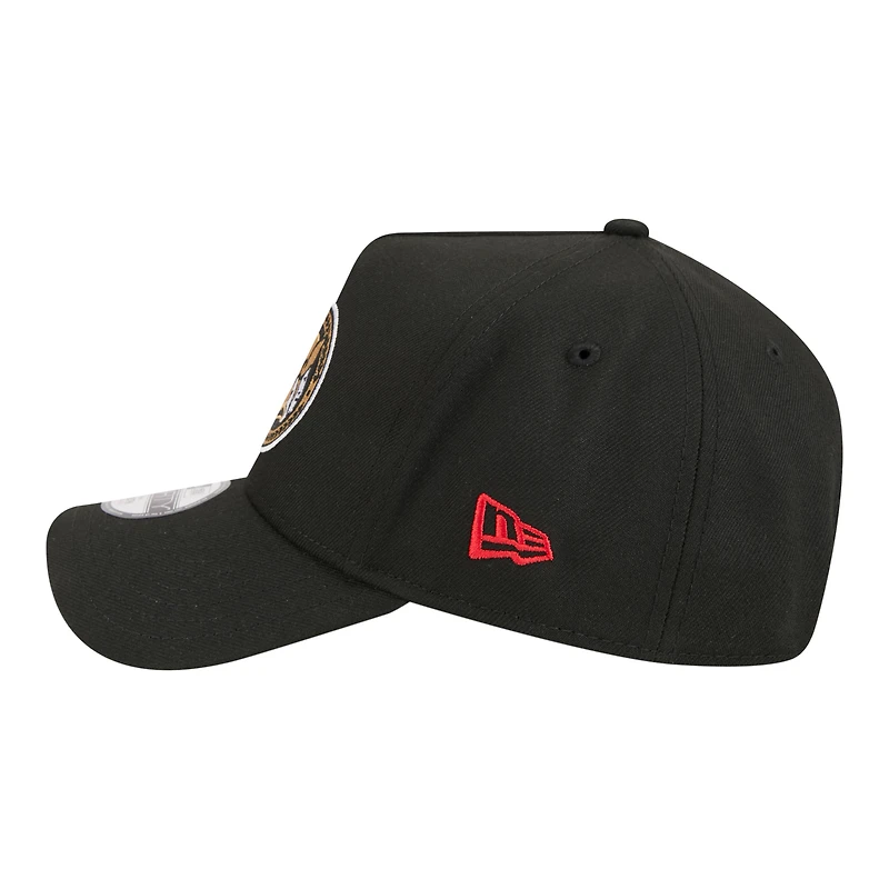 Casquette ajustable New Era 9FORTY A-Frame noire pour jeunes des Sénateurs d'Ottawa