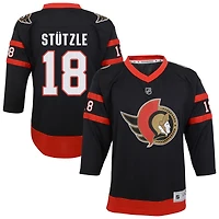 Maillot de joueur à domicile noir réplique des Sénateurs d'Ottawa Tim Stutzle pour jeunes