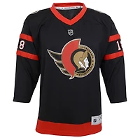 Maillot de joueur à domicile noir réplique des Sénateurs d'Ottawa Tim Stutzle pour jeunes