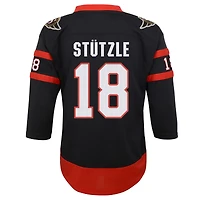 Maillot de joueur à domicile noir réplique des Sénateurs d'Ottawa Tim Stutzle pour jeunes