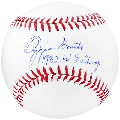 Ozzie Smith St. Louis Cardinals Autographed Baseball with "1982 WS Champs" Inscription