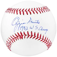 Ozzie Smith St. Louis Cardinals Autographed Baseball with "1982 WS Champs" Inscription
