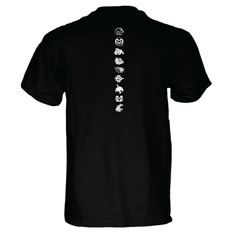T-shirt unisexe bleu 84 noir Pac-12 Conference All-Team