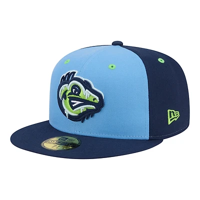 Casquette ajustée New Era 59FIFTY pour homme, bleu pastel/marine, Palm Beach Cardinals, soirées thématiques des ligues mineures