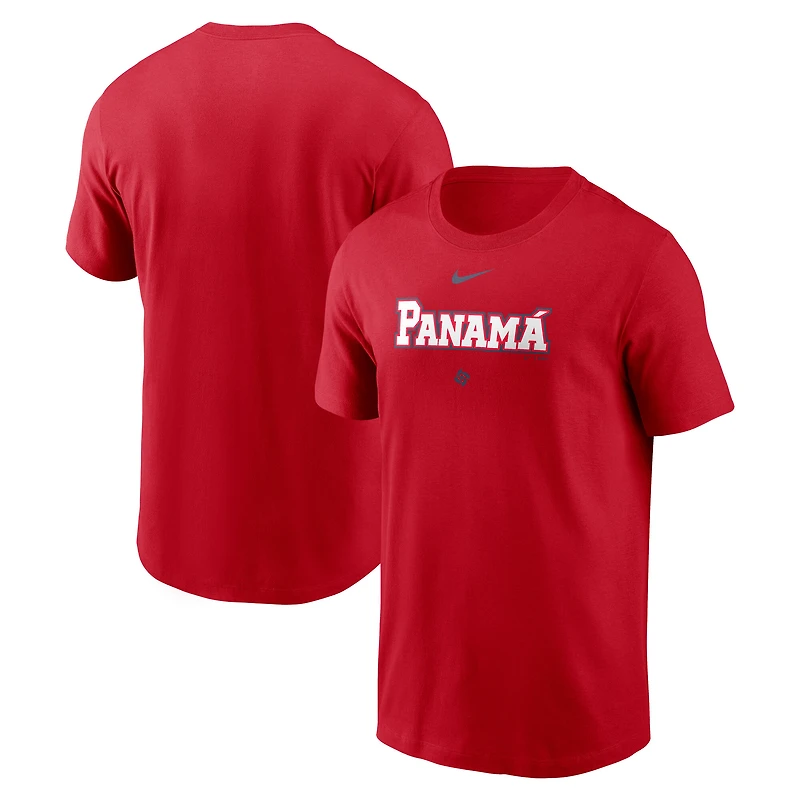 T-shirt Nike rouge Panama baseball 2026 Classique mondiale de pour homme