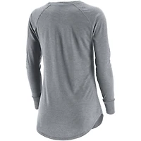 T-shirt à manches longues en trois mélanges gris Panther City Lacrosse Club pour femmes