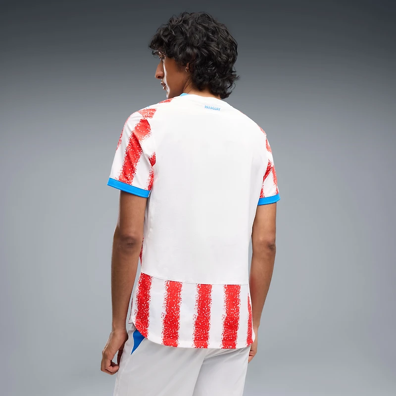 Men's Puma  White Paraguay National Team 2026 Home On-Field Authentic Jersey