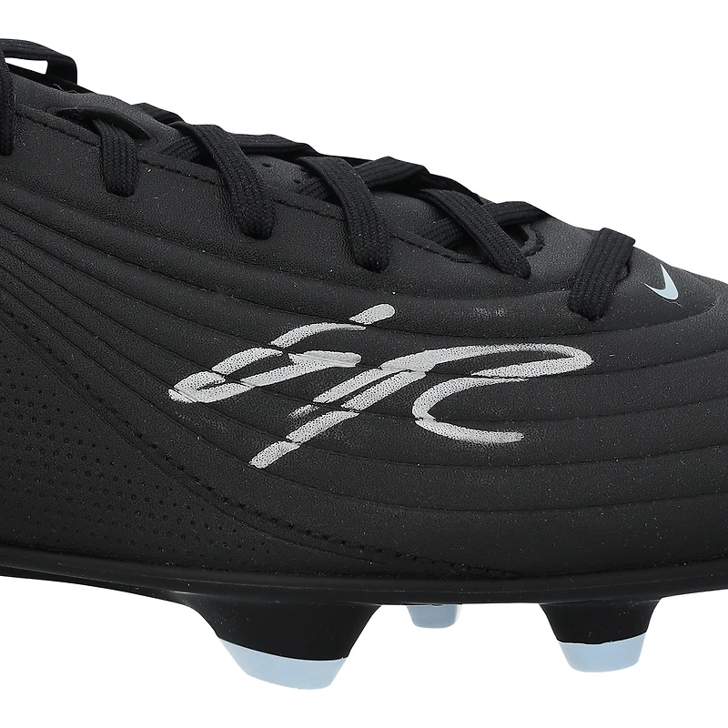 Crampons de football Nike Tiempo noirs autographiés par Gonçalo Ramos (Paris Saint-Germain)