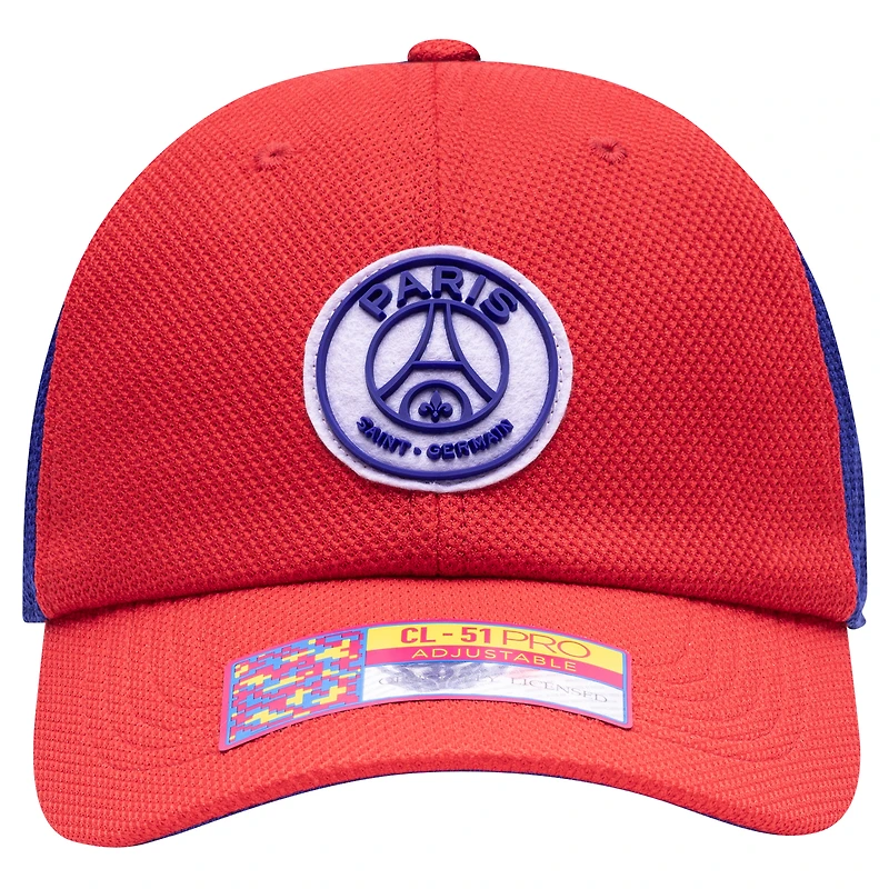 Casquette réglable Fan Ink rouge/marine Paris Saint-Germain Striker pour homme