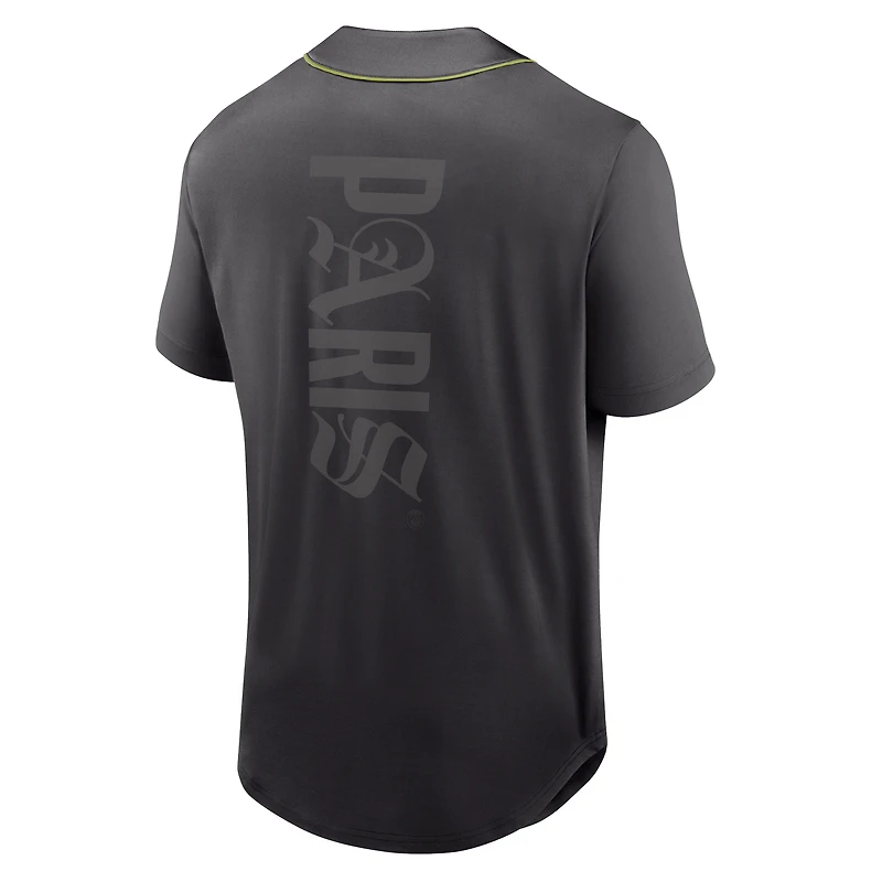 Maillot de baseball surdimensionné Fanatics bleu marine Paris Saint-Germain pour homme
