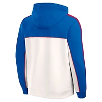 Sweat à capuche rétro Fanatics bleu roi/blanc Paris Saint-Germain pour homme