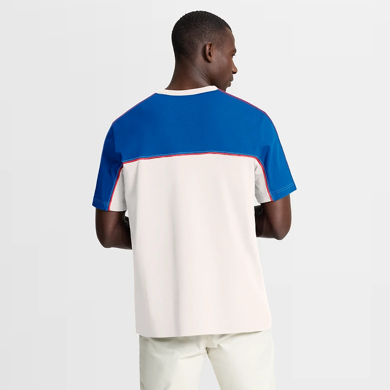 T-shirt rétro blanc/bleu Paris Saint-Germain pour homme de la marque Fanatics