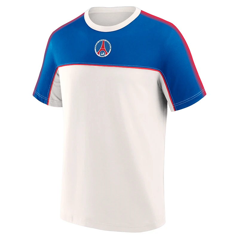 Men's Fanatics White/Blue Paris Saint-Germain Retro T-Shirt