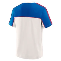 T-shirt rétro blanc/bleu Paris Saint-Germain pour homme de la marque Fanatics
