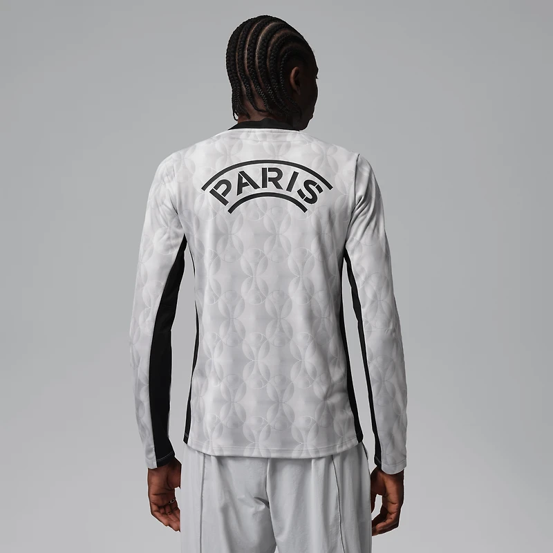 Men's Jordan Brand  Black Paris Saint-Germain Long Sleeve Pre-Match Dri-FIT Top