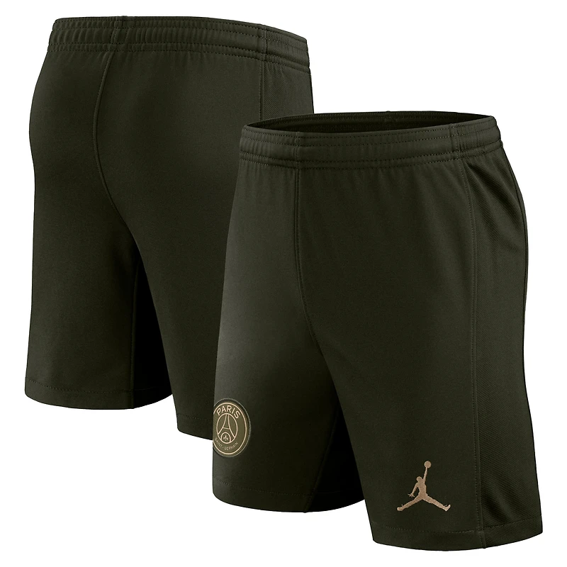 Short Jordan Brand olive Paris Saint-Germain 2023/24 Quatrième Stadium pour homme