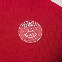 Haut Jordan Brand rouge Paris Saint-Germain 2024/25 Fourth Advance Strike Drill Performance à fermeture éclair quart de tour pour homme