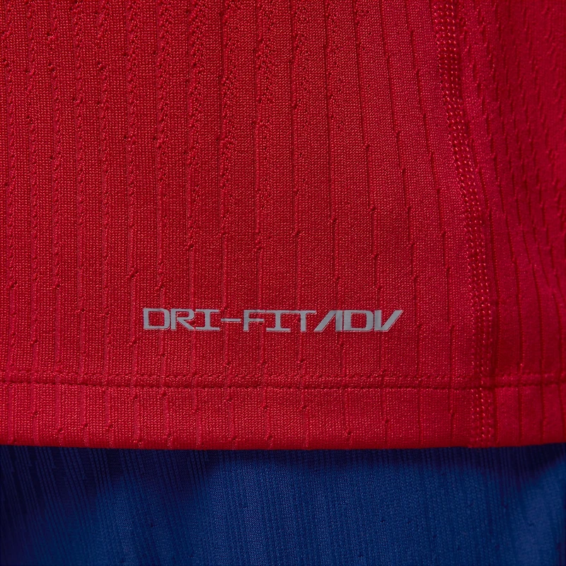 Haut Jordan Brand rouge Paris Saint-Germain 2024/25 Fourth Advance Strike Drill Performance à fermeture éclair quart de tour pour homme