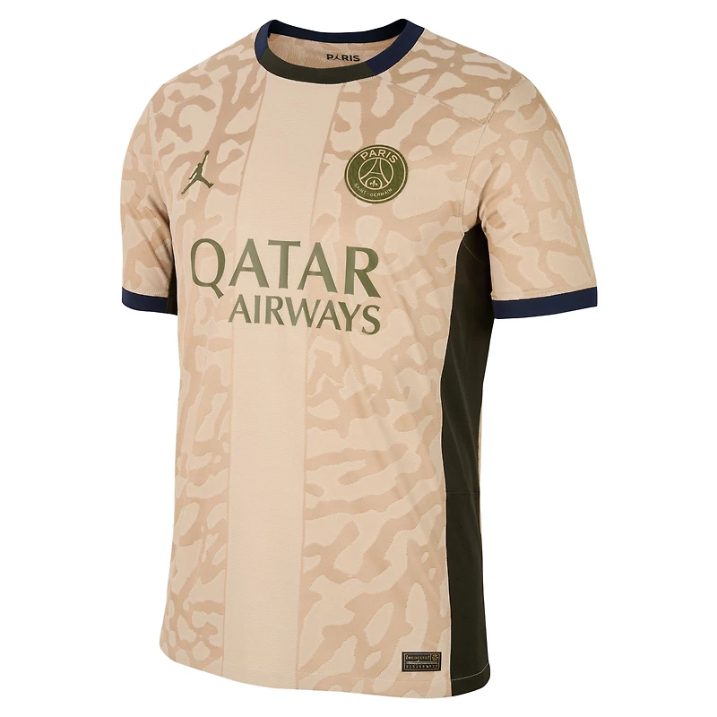 Maillot Jordan Brand Tan Paris Saint-Germain 2023/24 Stadium Quatrième Réplique pour homme