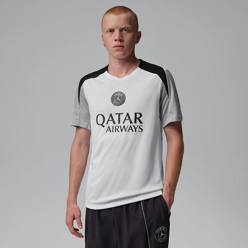 Haut d'entraînement Jordan Brand blanc Paris Saint-Germain Dri-FIT Strike pour homme