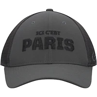 Men's Nike Anthracite Paris Saint-Germain Legacy91 Aerobill Performance Flex Hat