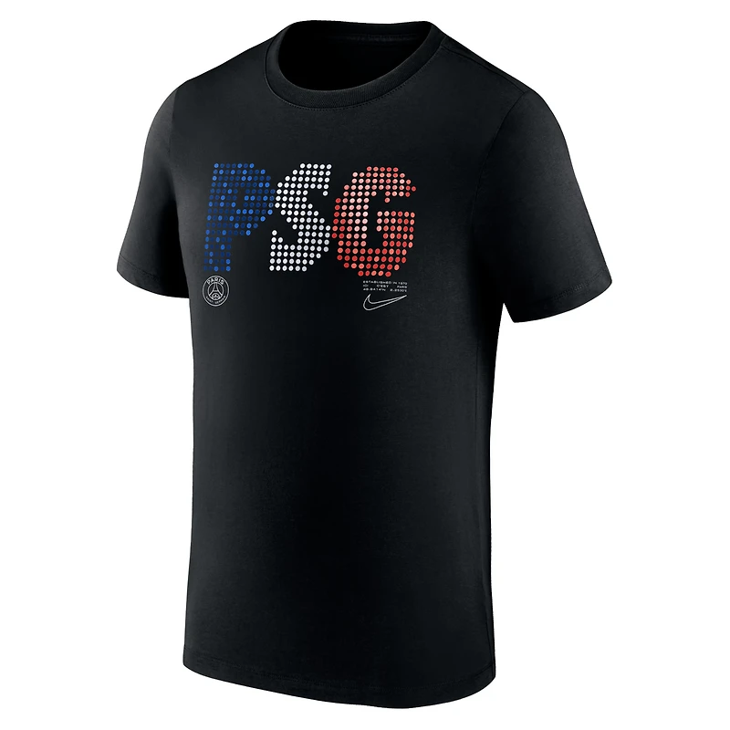 T-shirt Nike noir Paris Saint-Germain Lights pour homme