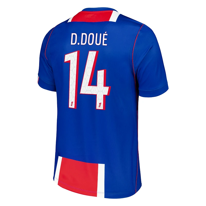 Men's Nike Désiré Doué Blue Paris Saint-Germain 2026/27 Home Stadium Replica Jersey