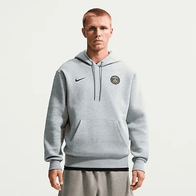 Men's Nike Gray Paris Saint-Germain Club Crest Fleece Hoodie