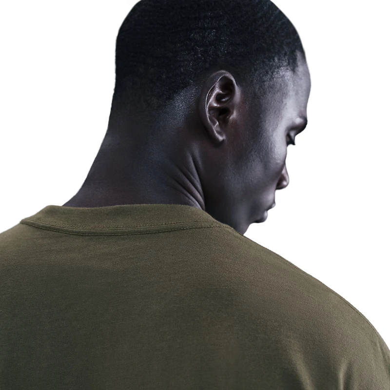 Men's Nike Khaki Paris Saint-Germain Peak Wordmark T-Shirt