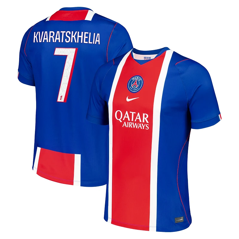 Maillot réplique domicile stade bleu Nike Khvicha Kvaratskhelia Paris Saint-Germain 2026/27 pour homme