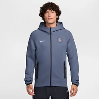 Men's Nike Light Blue Paris Saint-Germain Tech Fleece Full-Zip Hoodie