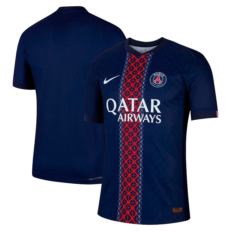 Maillot Nike bleu marine Paris Saint-Germain 2025/26 Domicile Authentique pour Homme