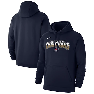 Sweat à capuche Nike bleu marine Paris Saint-Germain 2025 Champions League Winners Club pour homme