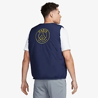 Men's Nike Navy Paris Saint-Germain Club+ Winterized Reversible Full-Zip Vest
