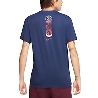 Men's Nike Navy Paris Saint-Germain Mercurial Sleeve T-Shirt