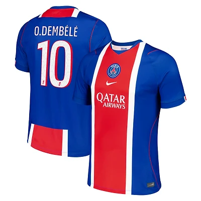 Men's Nike Ousmane Dembélé Blue Paris Saint-Germain 2026/27 Home Stadium Replica Jersey