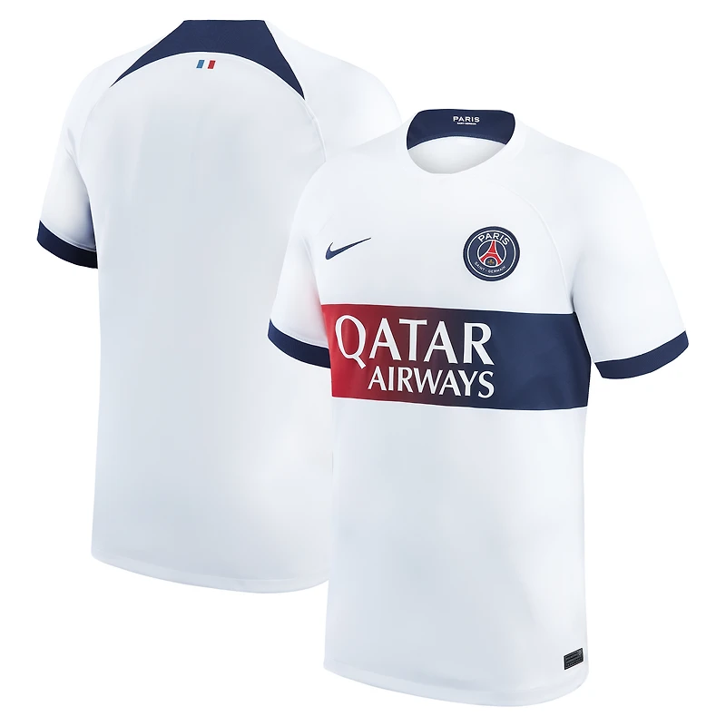 Men's Nike  White Paris Saint-Germain 2023/24 Away Stadium Replica Jersey