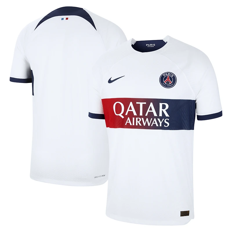 Men's Nike White Paris Saint-Germain 2023/24 Away Vapor Match Authentic Jersey