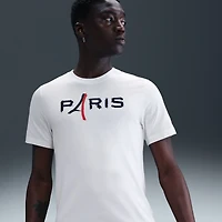 T-shirt Nike blanc avec logo Paris Saint-Germain 2025/26 pour homme